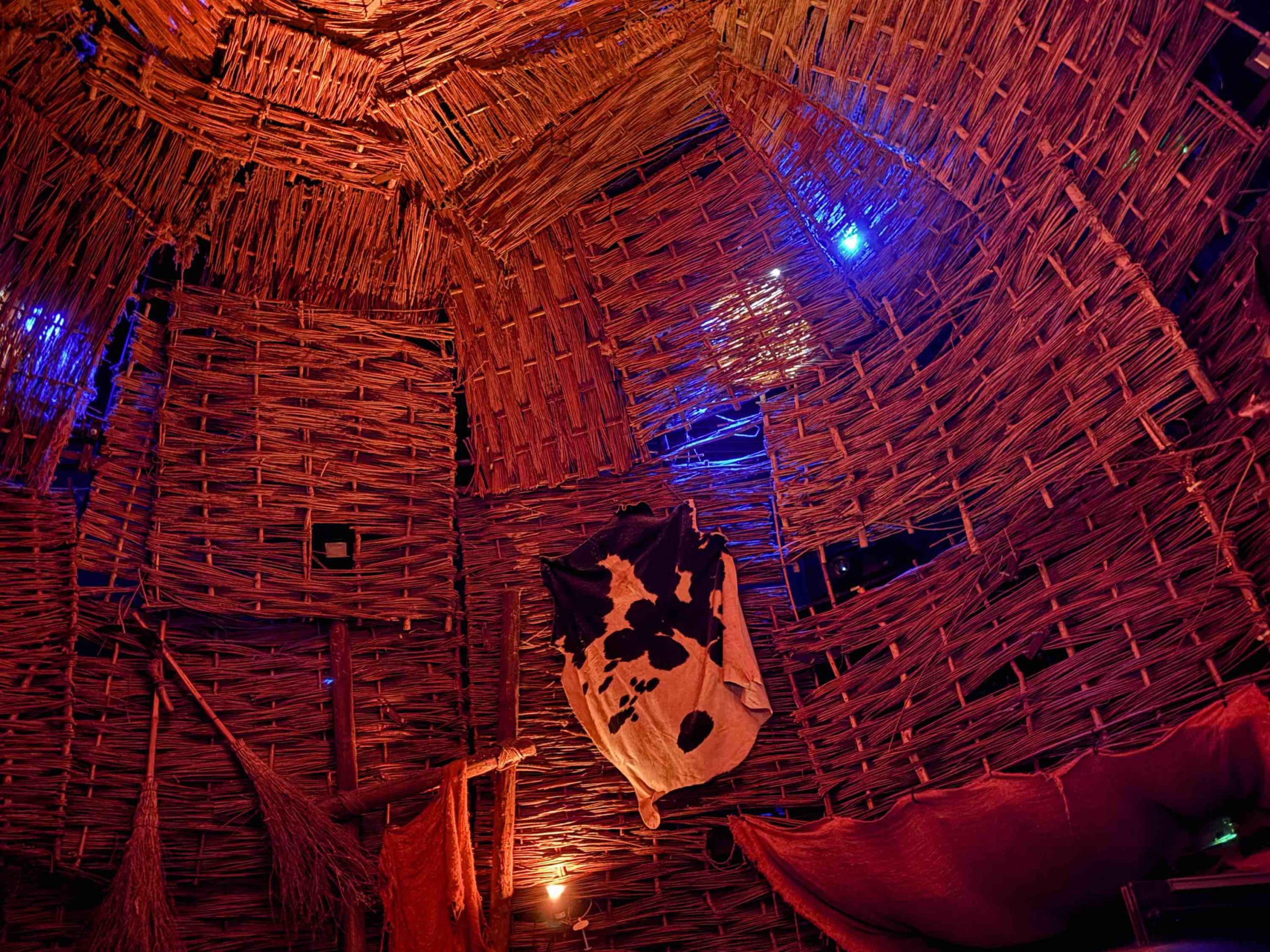 Wicker Man at Alton Towers Resort. Pre show room.