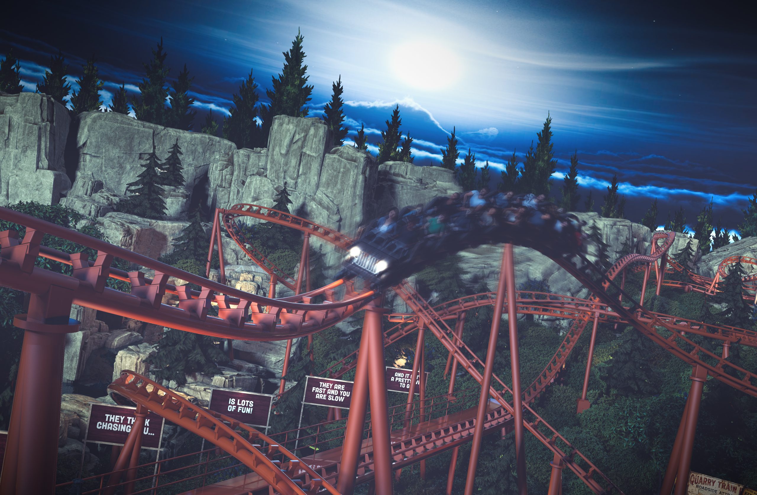Werewolf Gorge Six Flags Fiesta Texas